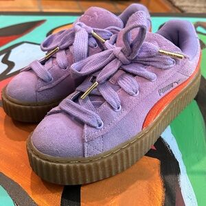Puma x Fenty Women's Lavender and Coral Sneakers Rhianna Streetwear Dust Bag 6.5